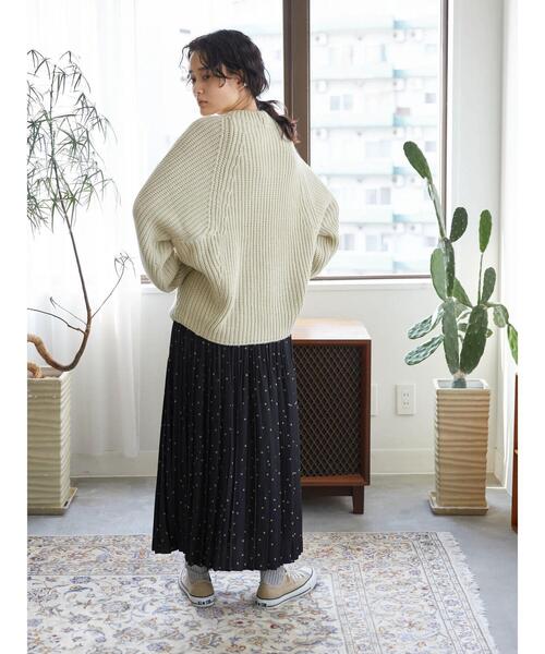 AMERICAN HOLIC（アメリカンホリック）の「ふんわりソフトプリーツスカート（スカート・レディース・ドット/モカ・L/M）」の21枚目の写真