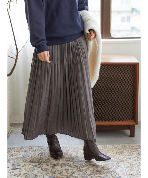 AMERICAN HOLIC（アメリカンホリック）の「ふんわりソフトプリーツスカート（スカート・レディース・ドット/モカ・L/M）」の2枚目の写真