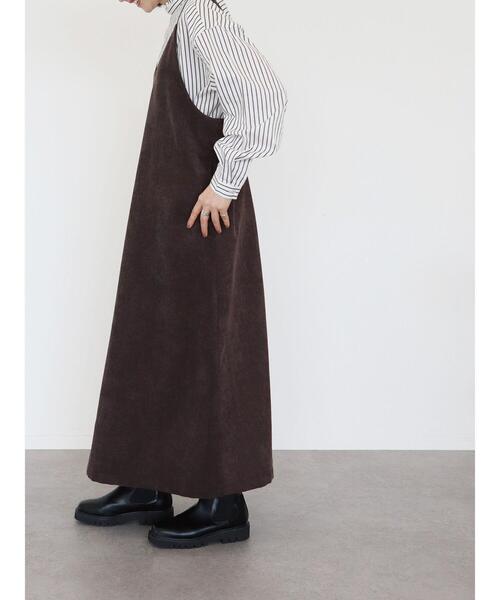 AMERICAN HOLIC（アメリカンホリック）の「コール天Vネックキャミワンピース（ワンピース・レディース・ブラウン/ブルー・M/L）」の19枚目の写真