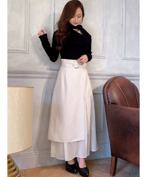 RESEXXY(リゼクシー)の「ワンショルチョーカーニット(ニット/セーター・レディース・ホワイト/ブラック/ベージュ/ミント・FREE)」の14枚目の写真