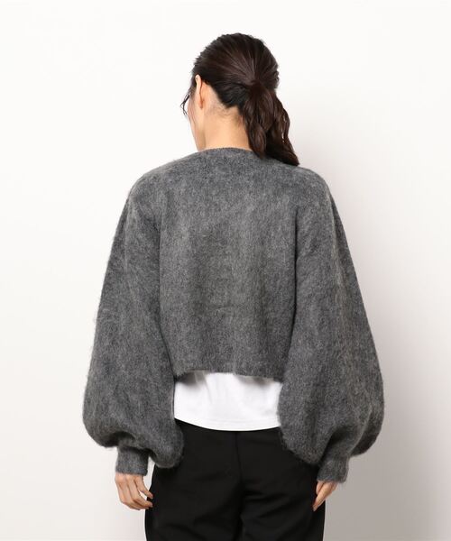 Oriens JOURNAL STANDARD（オリエンス ジャーナルスタンダード）の「ビジューニットカーディガン（カーディガン/ボレロ・レディース・チャコールグレー/パープル・FREE）」の8枚目の写真