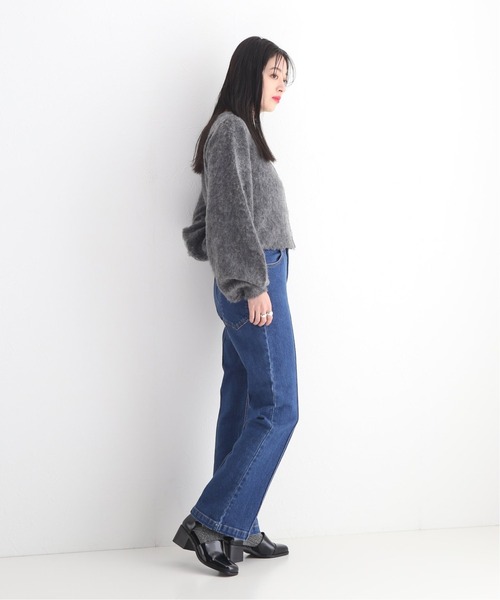 Oriens JOURNAL STANDARD（オリエンス ジャーナルスタンダード）の「ビジューニットカーディガン（カーディガン/ボレロ・レディース・チャコールグレー/パープル・FREE）」の3枚目の写真