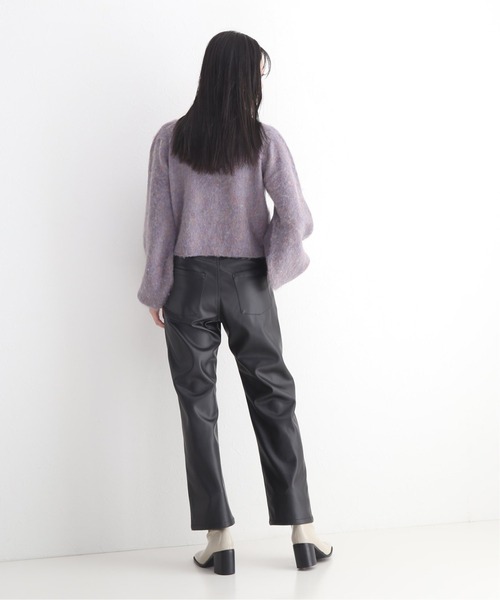 Oriens JOURNAL STANDARD（オリエンス ジャーナルスタンダード）の「ビジューニットカーディガン（カーディガン/ボレロ・レディース・チャコールグレー/パープル・FREE）」の6枚目の写真