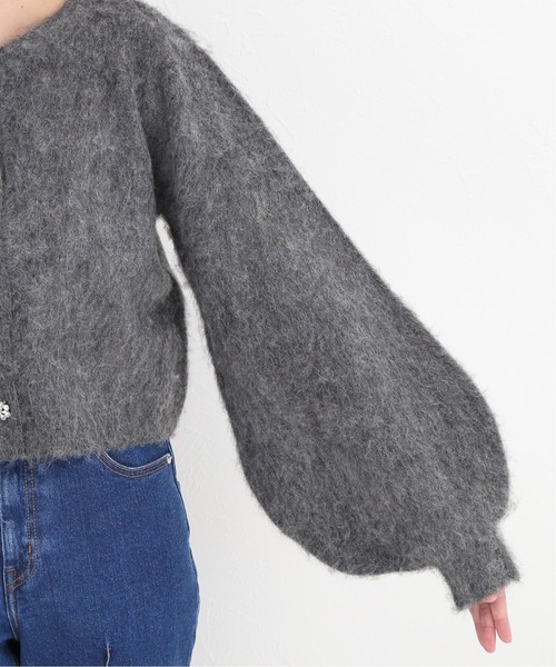 Oriens JOURNAL STANDARD（オリエンス ジャーナルスタンダード）の「ビジューニットカーディガン（カーディガン/ボレロ・レディース・チャコールグレー/パープル・FREE）」の13枚目の写真