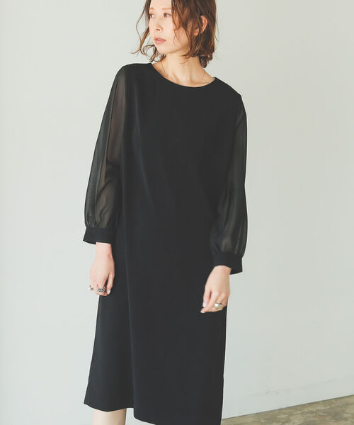 B Ming By Beams 袖シフォン ワンピース 22mo ワンピース B Ming By Beams ビーミングバイビームス のファッション通販 Zozotown