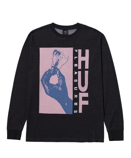 HUF(ハフ)の「PLEASURES LIGHT UP JACQUARD L/S KNIT / HUF プレジャーズ コラボ ニット(ニット/セーター・メンズ・ブラック・MEDIUM/LARGE/X-LARGE/XX-LARGE)」の1枚目の写真