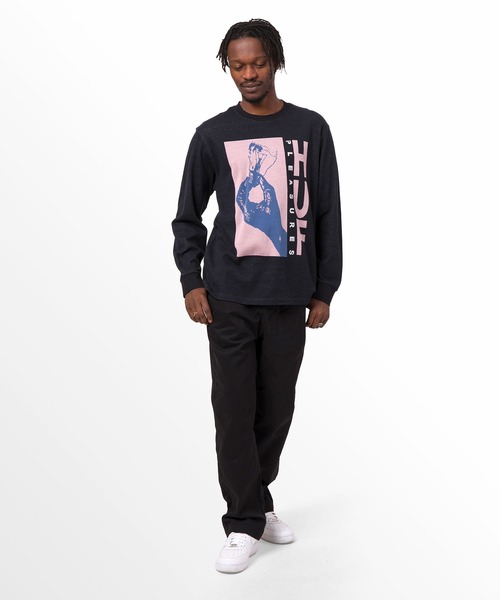 HUF(ハフ)の「PLEASURES LIGHT UP JACQUARD L/S KNIT / HUF プレジャーズ コラボ ニット(ニット/セーター・メンズ・ブラック・MEDIUM/LARGE/X-LARGE/XX-LARGE)」の4枚目の写真