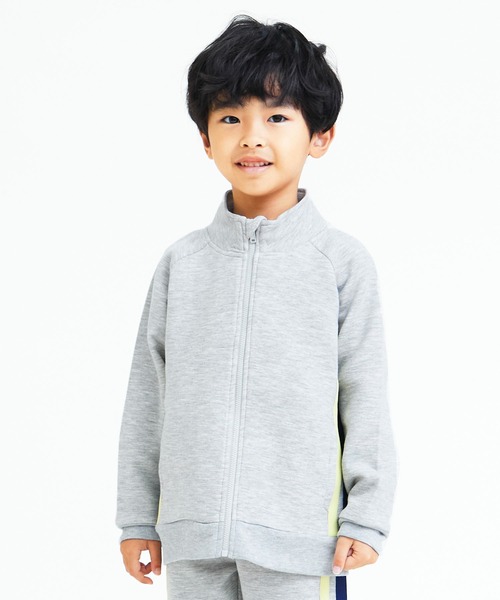 DILASH（ディラッシュ）の「ソフトクッションスウェットジャケット（ブルゾン・キッズ・ブラック/グレー・140/80/90/130/150/110/100/120）」の2枚目の写真