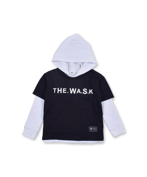 WASK/カンガルーポケット 天竺 Tシャツ + フーディー ワッフル Tシャツ セット (100~160cm)