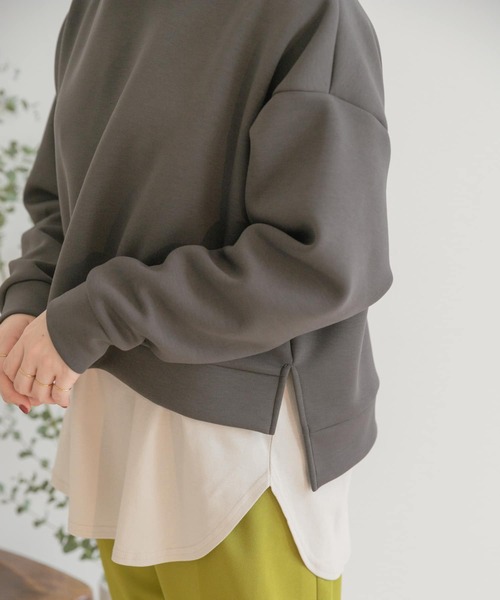 ITEMS URBANRESEARCH（アイテムズ アーバンリサーチ）の「ダンボールプルパーカー（パーカー・レディース・チャコールグレー/カーキ/アイボリー・FREE）」の17枚目の写真