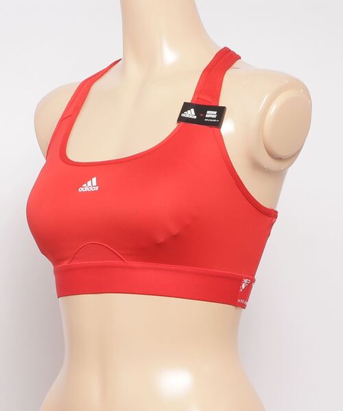 adidas（アディダス）の「Powerreact トレーニング ミディアムサポートブラ / スポーツブラ / トレーニングウェア  / アディダス adidas（スポーツブラ・レディース・レッド/ブルー/ブラック/グリーン/ピンク・M-AB/M-CD/L-CD/S-CD/L-AB/S-AB/XL-AB/XL-CD/XXL-CD/XXL-AB）」の12枚目の写真