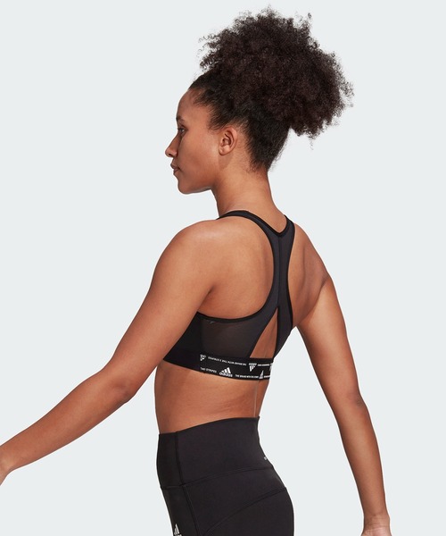 adidas（アディダス）の「Powerreact トレーニング ミディアムサポートブラ / スポーツブラ / トレーニングウェア  / アディダス adidas（スポーツブラ・レディース・レッド/ブルー/ブラック/グリーン/ピンク・M-AB/M-CD/L-CD/S-CD/L-AB/S-AB/XL-AB/XL-CD/XXL-CD/XXL-AB）」の10枚目の写真