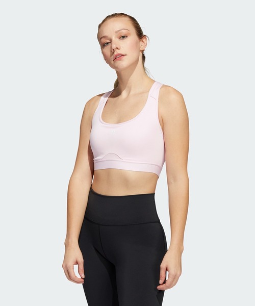 adidas（アディダス）の「Powerreact トレーニング ミディアムサポートブラ / スポーツブラ / トレーニングウェア  / アディダス adidas（スポーツブラ・レディース・レッド/ブルー/ブラック/グリーン/ピンク・M-AB/M-CD/L-CD/S-CD/L-AB/S-AB/XL-AB/XL-CD/XXL-CD/XXL-AB）」の16枚目の写真