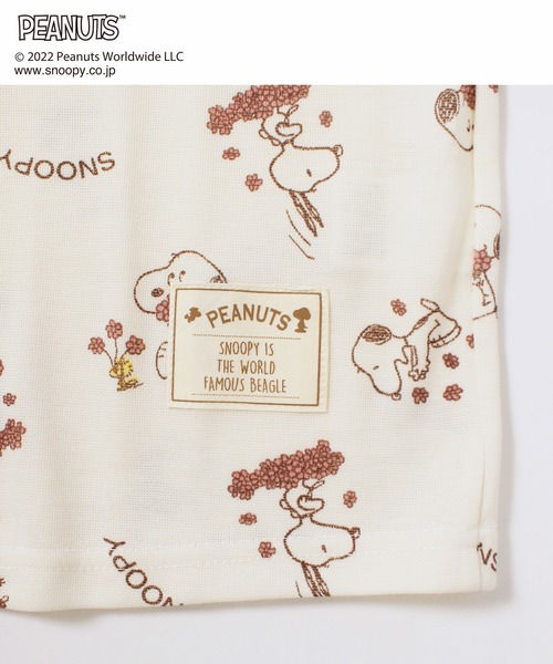 SNOOPY】フラワースヌーピー総柄ルームウェアセット（ルーム