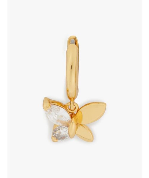 kate spade new york（ケイトスペード ニューヨーク）の「ソーシャル バタフライ ハギー（ピアス（両耳用）・レディース・ベージュ・ONESIZE）」の3枚目の写真