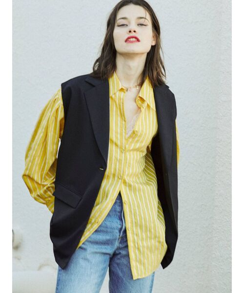 jouetie（ジュエティ）の「テーラードベストジレ（ベスト・レディース・ブラック/グリーン/アイボリー・MEDIUM）」の21枚目の写真