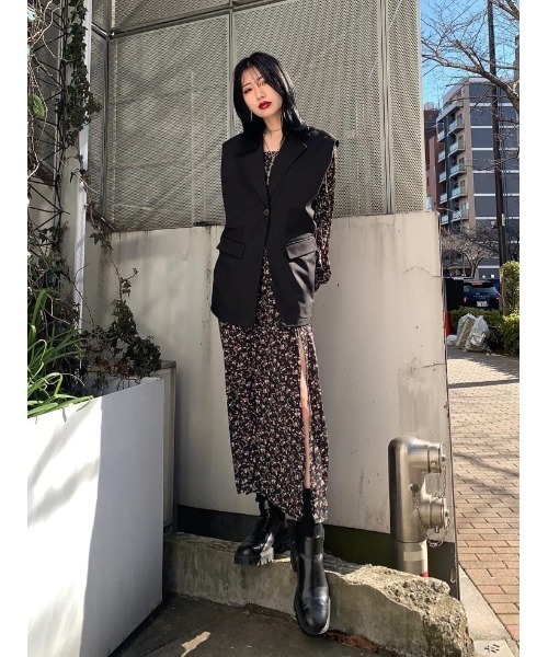 jouetie（ジュエティ）の「テーラードベストジレ（ベスト・レディース・ブラック/グリーン/アイボリー・MEDIUM）」の9枚目の写真