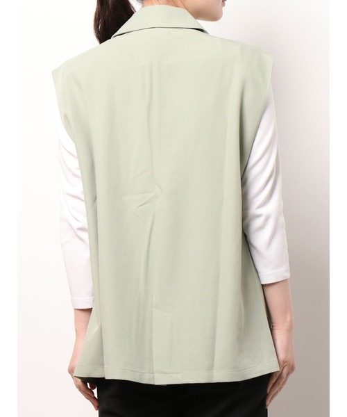 jouetie（ジュエティ）の「テーラードベストジレ（ベスト・レディース・ブラック/グリーン/アイボリー・MEDIUM）」の19枚目の写真