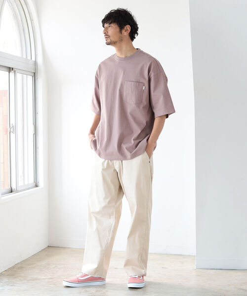 B:MING by BEAMS（ビーミングバイビームス）の「B:MING by BEAMS / ヘビーウェイト ポケットTシャツ (ビッグフィット)（Tシャツ/カットソー・メンズ・オフホワイト/ブルー/レッド系その他2・SMALL/MEDIUM/LARGE/X-LARGE）」の9枚目の写真