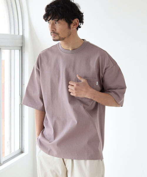 B:MING by BEAMS（ビーミングバイビームス）の「B:MING by BEAMS / ヘビーウェイト ポケットTシャツ (ビッグフィット)（Tシャツ/カットソー・メンズ・オフホワイト/ブルー/レッド系その他2・SMALL/MEDIUM/LARGE/X-LARGE）」の13枚目の写真