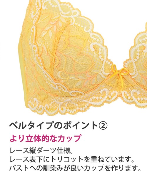 BRADELIS NEWYORK(ブラデリスニューヨーク)の「ブラデリス ベルステップ2ブラ22S1 育乳補正 補整(ブラジャー・レディース・コーラル/イエロー/ブルー・C70/D70/D65/B70/B75/D75/E75/C65/C75/F70/G75/F75/E70/G65/F65/G70/E65)」の11枚目の写真