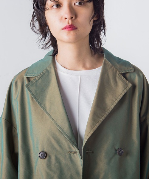 socolla（ソコラ）の「【socolla】ツイルトレンチショートジャケット（その他アウター・レディース・ベージュ/カーキ・M）」の12枚目の写真