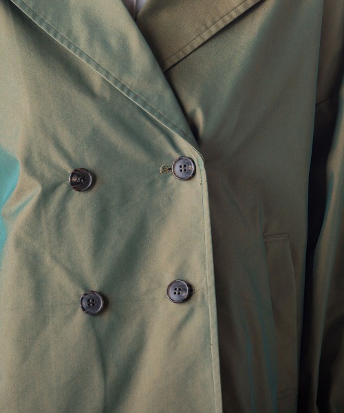 socolla（ソコラ）の「【socolla】ツイルトレンチショートジャケット（その他アウター・レディース・ベージュ/カーキ・M）」の7枚目の写真