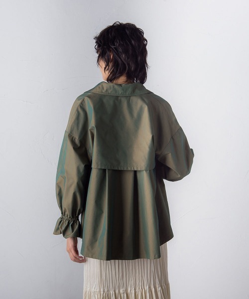 socolla（ソコラ）の「【socolla】ツイルトレンチショートジャケット（その他アウター・レディース・ベージュ/カーキ・M）」の10枚目の写真