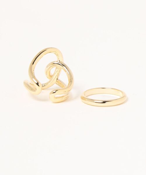 GOLDY(ゴールディ)の「ジオメトリック サークル クロス セット リング(リング・レディース・シルバー/ゴールド・FREE)」の8枚目の写真