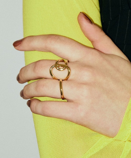 GOLDY(ゴールディ)の「ジオメトリック サークル クロス セット リング(リング・レディース・シルバー/ゴールド・FREE)」の11枚目の写真