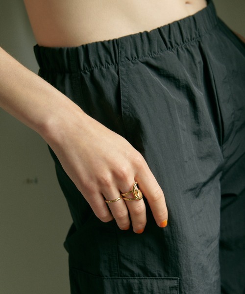 GOLDY(ゴールディ)の「ジオメトリック サークル クロス セット リング(リング・レディース・シルバー/ゴールド・FREE)」の12枚目の写真