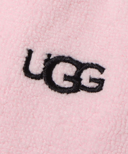 UGG（アグ）の「UGG@mos ROOM WEAR パイルサテン切替 パンツ（ルームウェア/パジャマ・レディース・ベージュ/グレー/ピンク・M/L）」の9枚目の写真