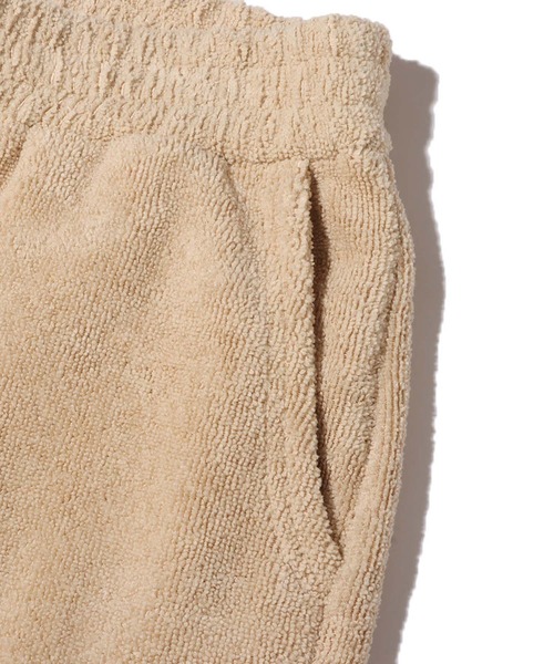 UGG（アグ）の「UGG@mos ROOM WEAR パイルサテン切替 パンツ（ルームウェア/パジャマ・レディース・ベージュ/グレー/ピンク・M/L）」の5枚目の写真