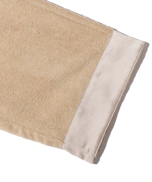 UGG（アグ）の「UGG@mos ROOM WEAR パイルサテン切替 パンツ（ルームウェア/パジャマ・レディース・ベージュ/グレー/ピンク・M/L）」の6枚目の写真