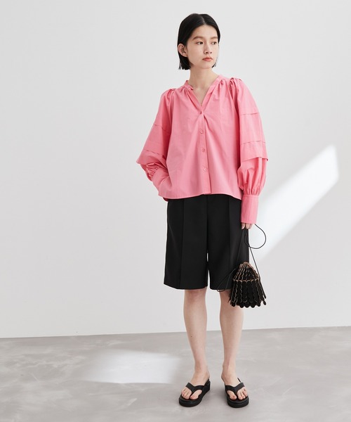 ADAM ET ROPE'(アダムエロペ)の「【サステナブル】ハーフパンツ(その他パンツ・レディース・ホワイト/ブラック・38/36)」の12枚目の写真