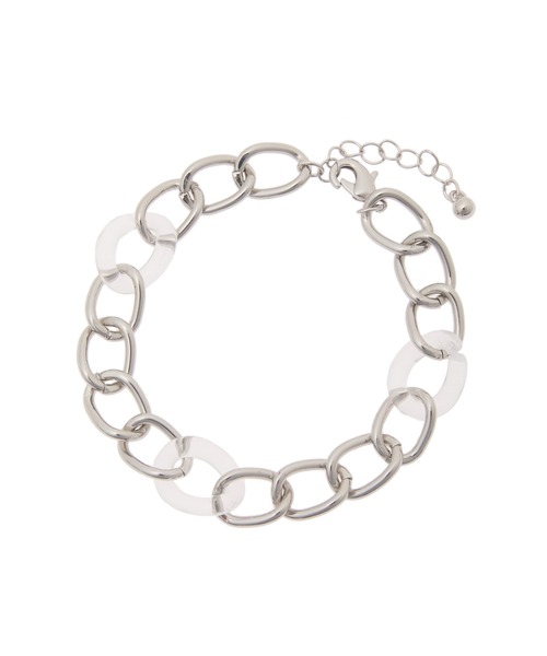 Edit Sheen（エディットシーン）の「クリアチェーンミックスブレスレット（ブレスレット・レディース・シルバー/ゴールド・FREE）」の4枚目の写真