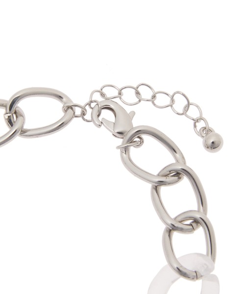 Edit Sheen（エディットシーン）の「クリアチェーンミックスブレスレット（ブレスレット・レディース・シルバー/ゴールド・FREE）」の7枚目の写真