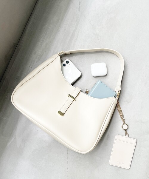 index（インデックス）の「◆ワンハンドルミドルショルダーバッグ（ショルダーバッグ・レディース・ブラック/グレー/オフホワイト・00）」の4枚目の写真