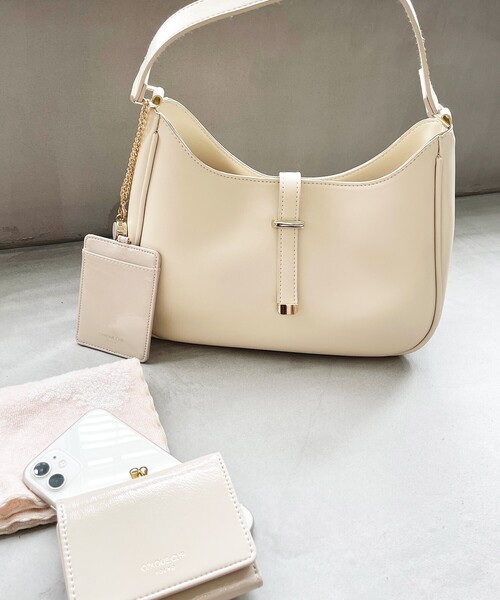 index（インデックス）の「◆ワンハンドルミドルショルダーバッグ（ショルダーバッグ・レディース・ブラック/グレー/オフホワイト・00）」の5枚目の写真