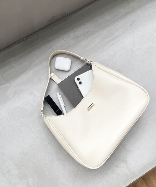 index（インデックス）の「◆ワンハンドルミドルショルダーバッグ（ショルダーバッグ・レディース・ブラック/グレー/オフホワイト・00）」の6枚目の写真