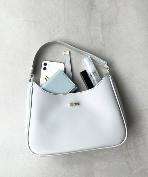 index（インデックス）の「◆ワンハンドルミドルショルダーバッグ（ショルダーバッグ・レディース・ブラック/グレー/オフホワイト・00）」の9枚目の写真