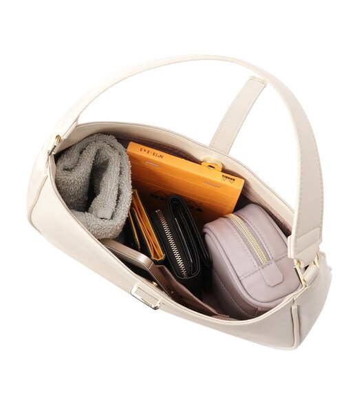 index（インデックス）の「◆ワンハンドルミドルショルダーバッグ（ショルダーバッグ・レディース・ブラック/グレー/オフホワイト・00）」の22枚目の写真