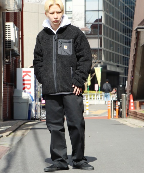 Carhartt WIP（カーハートダブリューアイピー）の「Carhartt WIP/カーハートダブリューアイピー Prentis Liner ボアジャケット（ブルゾン・メンズ・ブラウン/ブラック・S/M/L/XS/XL）」の8枚目の写真