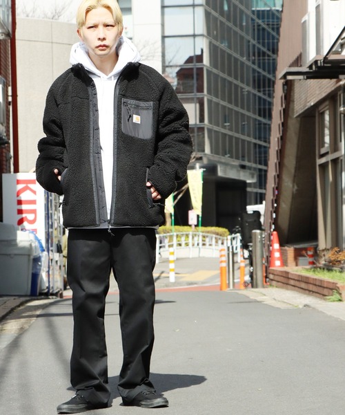 Carhartt WIP（カーハートダブリューアイピー）の「Carhartt WIP/カーハートダブリューアイピー Prentis Liner ボアジャケット（ブルゾン・メンズ・ブラウン/ブラック・S/M/L/XS/XL）」の18枚目の写真