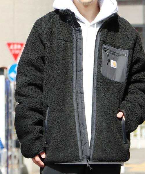 Carhartt WIP（カーハートダブリューアイピー）の「Carhartt WIP/カーハートダブリューアイピー Prentis Liner ボアジャケット（ブルゾン・メンズ・ブラウン/ブラック・S/M/L/XS/XL）」の11枚目の写真