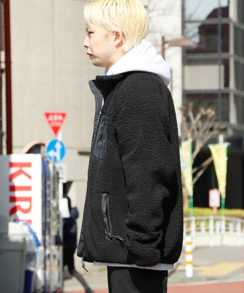Carhartt WIP（カーハートダブリューアイピー）の「Carhartt WIP/カーハートダブリューアイピー Prentis Liner ボアジャケット（ブルゾン・メンズ・ブラウン/ブラック・S/M/L/XS/XL）」の9枚目の写真