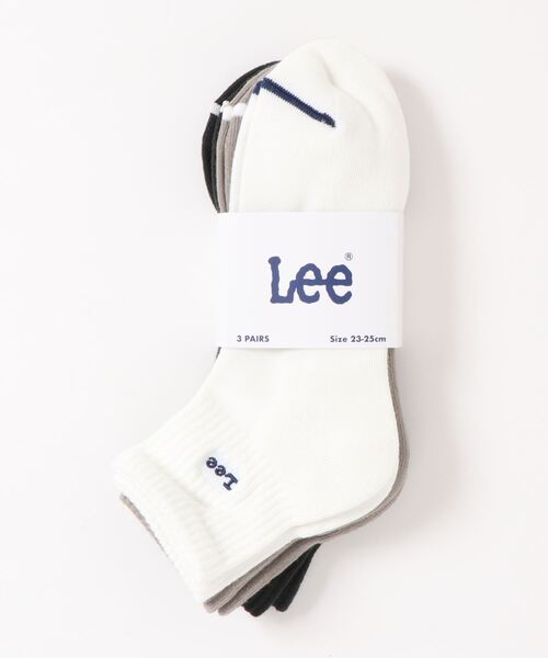 Lee（リー）の「【Lee】ショートソックス3点セット（ソックス/靴下・レディース・ブルー/ホワイト・M/L）」の7枚目の写真