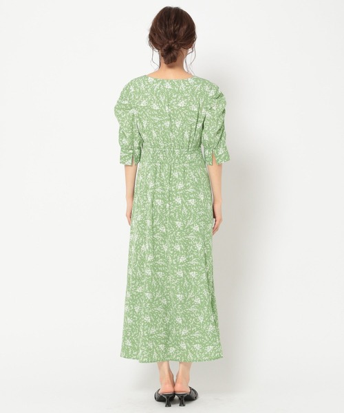 mysty woman（ミスティウーマン）の「袖コンシャスエンパイアワンピ 275295（ワンピース・レディース・アイボリー/グリーン系その他/ブラック/ブラック系/ベージュ/グリーン・FREE）」の18枚目の写真