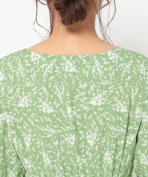 mysty woman（ミスティウーマン）の「袖コンシャスエンパイアワンピ 275295（ワンピース・レディース・アイボリー/グリーン系その他/ブラック/ブラック系/ベージュ/グリーン・FREE）」の22枚目の写真