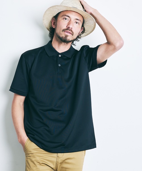 Magine（マージン）の「T/C COMPACT SWEAT POLO S/S:コンパクト スウェット 半袖 ポロシャツ 22SS（ポロシャツ・メンズ・ホワイト/ブラック/ネイビー/オリーブ・44/46/48）」の11枚目の写真